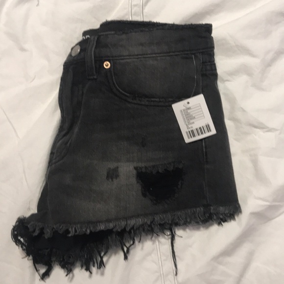 Black Jean Shorts - Picture 3 of 3